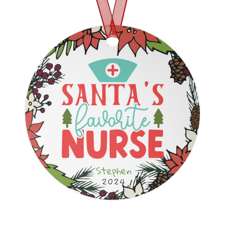 Nurse Rn Cna Christmas Funny Ornament, Ceramic, Personalized, Custom, Tree 1