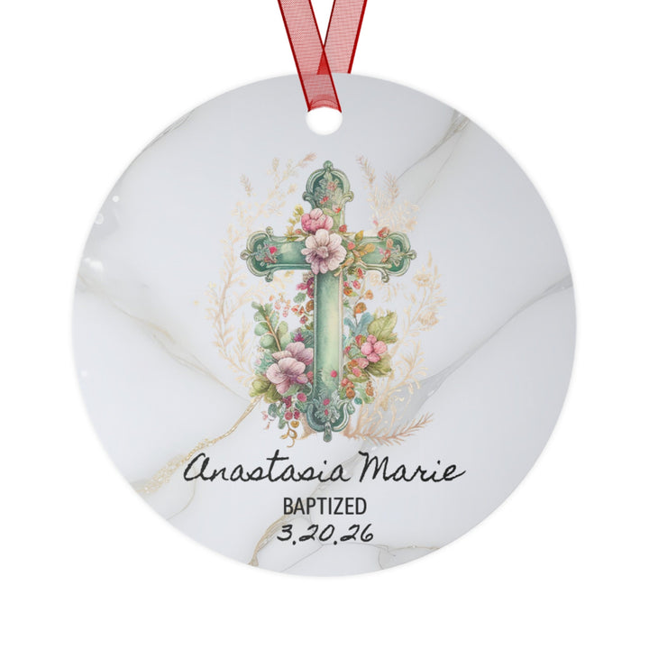 Baptism Religious Easter Christmas, Ornament, Ceramic, Personalized, Custom, Tree