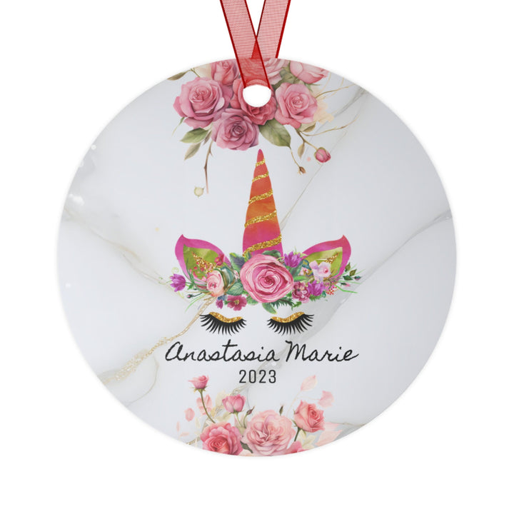 Unicorn Christmas Ornament, Ceramic, Personalized, Tree Decoration 1