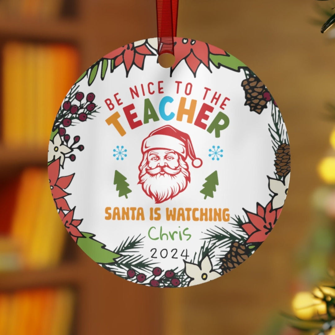 Teacher School Appreciation Christmas Ornament, Ceramic, Personalized, Tree Decoration 6