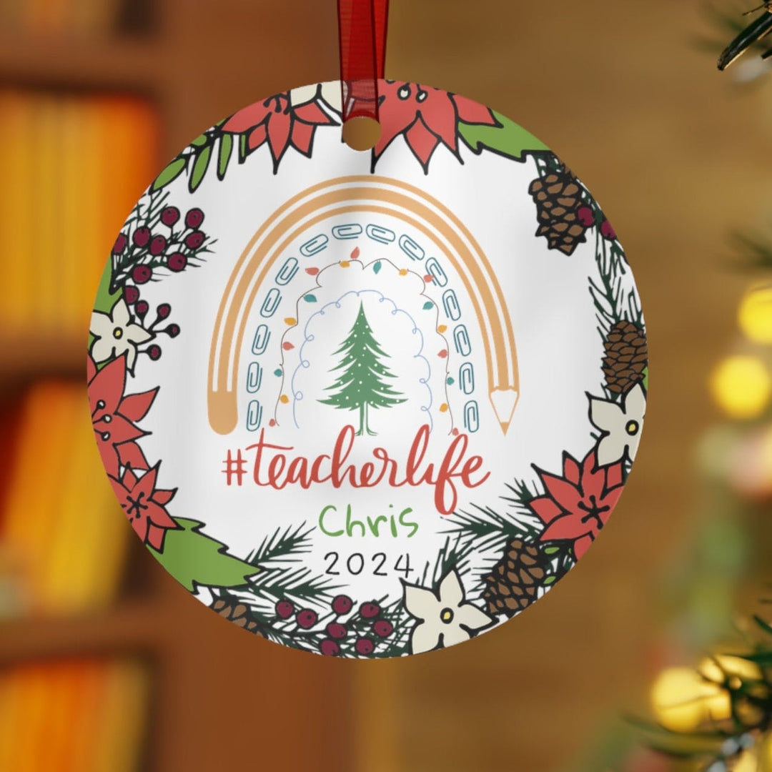 Teacher School Appreciation Christmas Ornament, Ceramic, Personalized, Tree Decoration 11