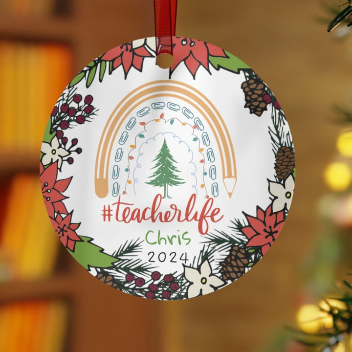 Teacher School Appreciation Christmas Ornament, Ceramic, Personalized, Tree Decoration 11