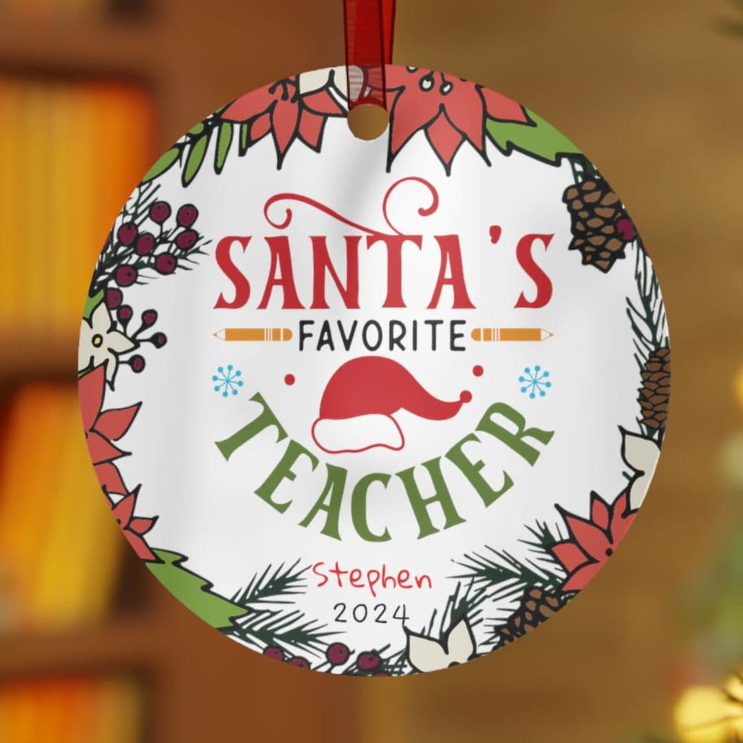 Teacher School Appreciation Christmas Ornament, Ceramic, Personalized, Tree Decoration 7