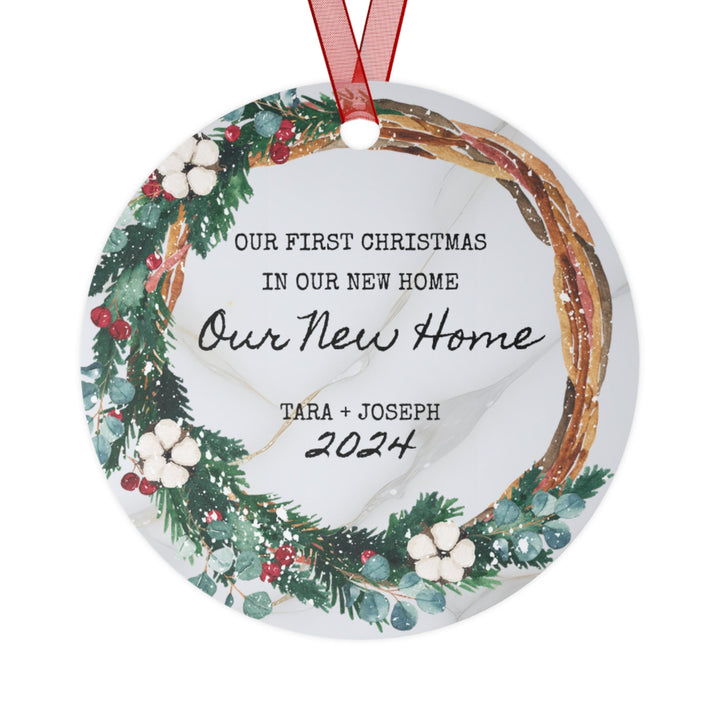 House Home First Christmas Ornament, Ceramic, Personalized, Custom, Tree 2