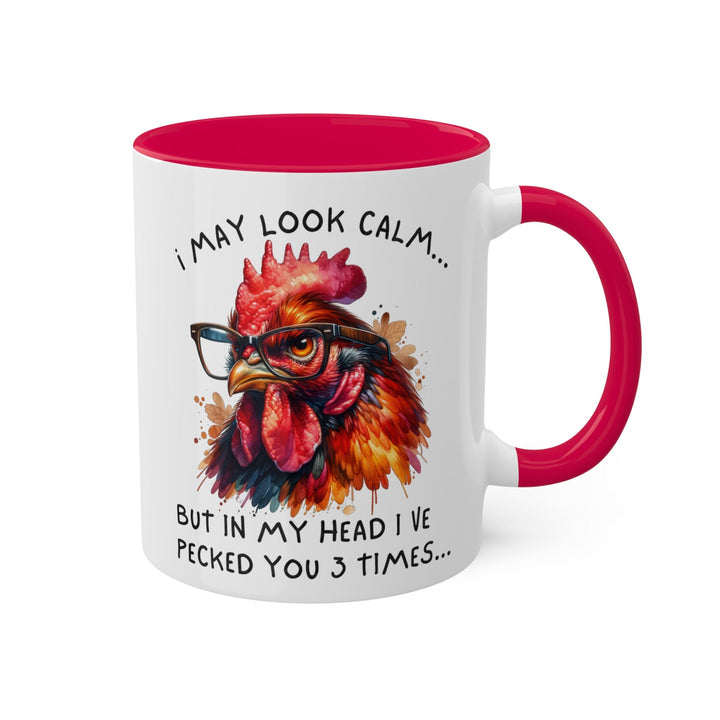 Chicken Peck - 11 oz Coffee Mug Adult Humor Funny Sarcastic Coworker Best Friend