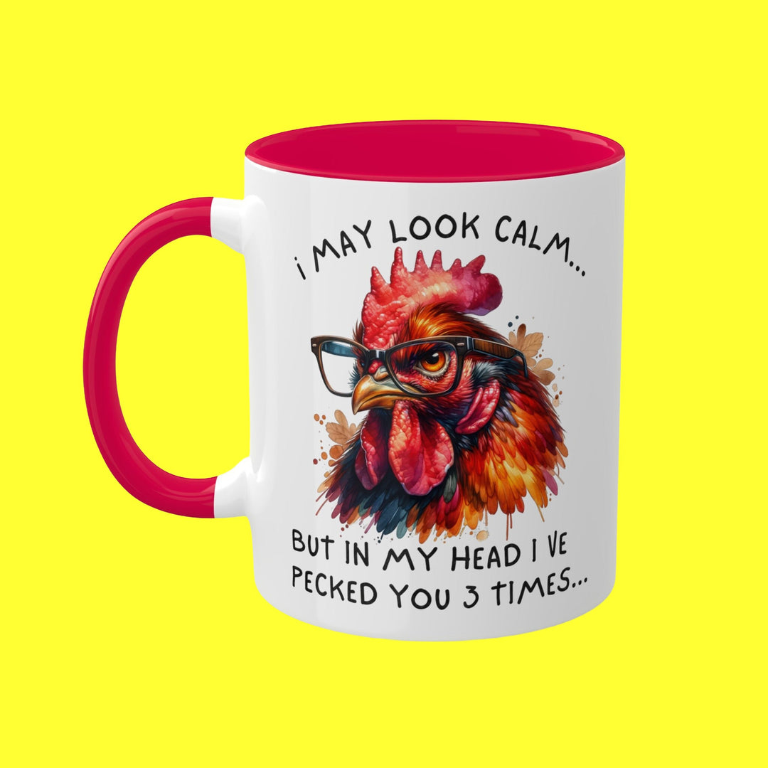 Chicken Peck - 11 oz Coffee Mug Adult Humor Funny Sarcastic Coworker Best Friend