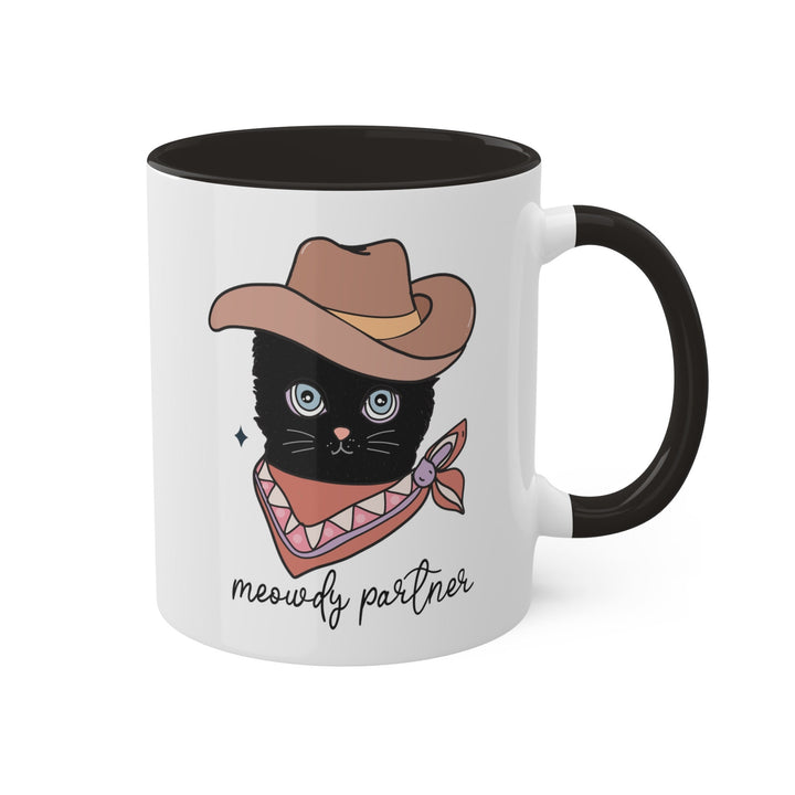 Cat Cowboy Meowdy - 11 oz Coffee Mug Adult Humor Funny Sarcastic Coworker Best Friend