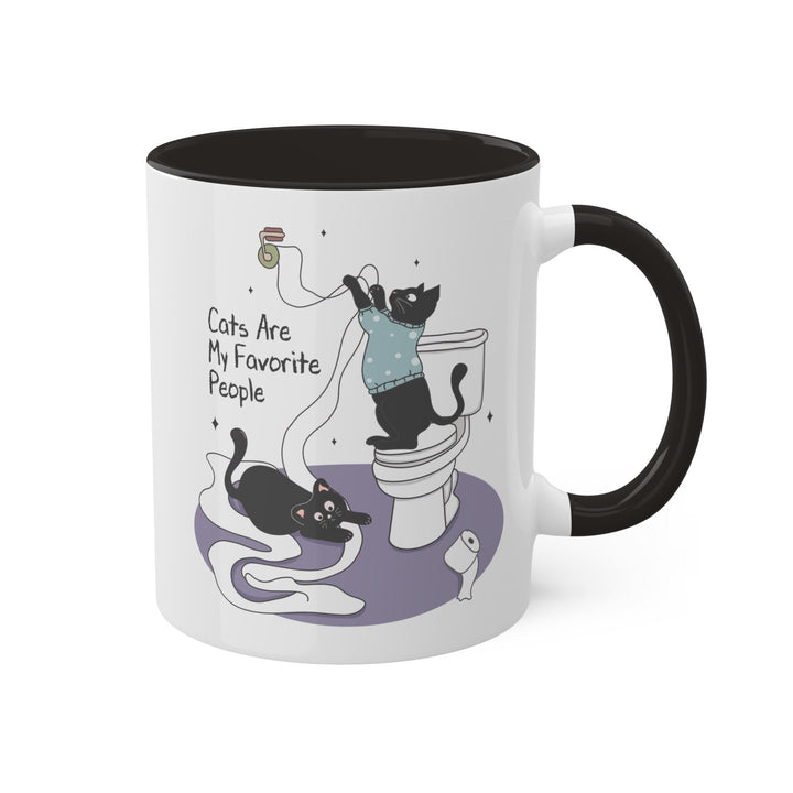 Cat Toliet - 11 oz Coffee Mug Adult Humor Funny Sarcastic Coworker Best Friend