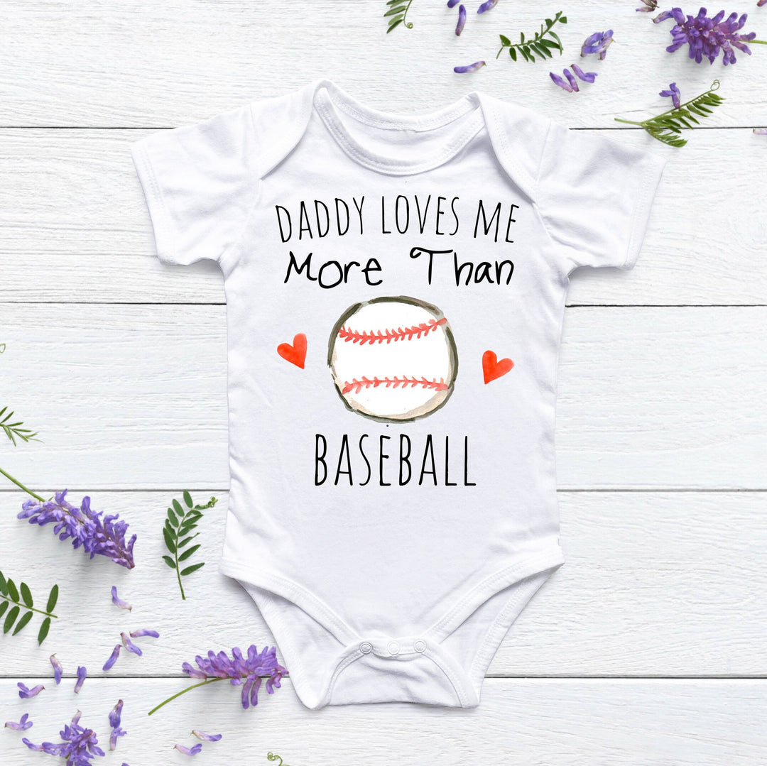 Baseball Love - Baby Boy Girl Clothes Infant Bodysuit Funny Cute Newborn Onesie