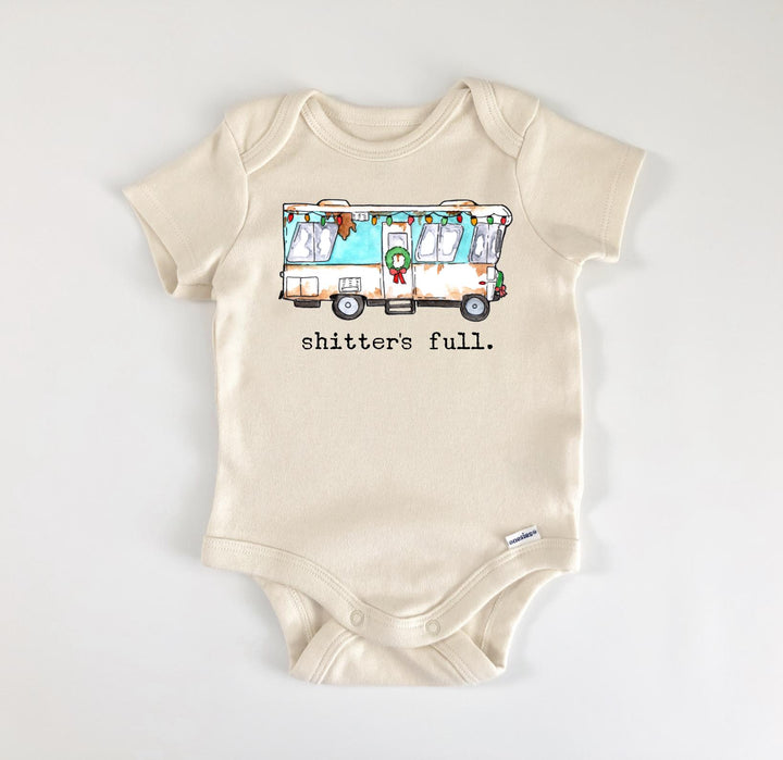 Shitters Full Rv - Ropa para bebé niño niña Body infantil Divertido Lindo Recién Nacido 