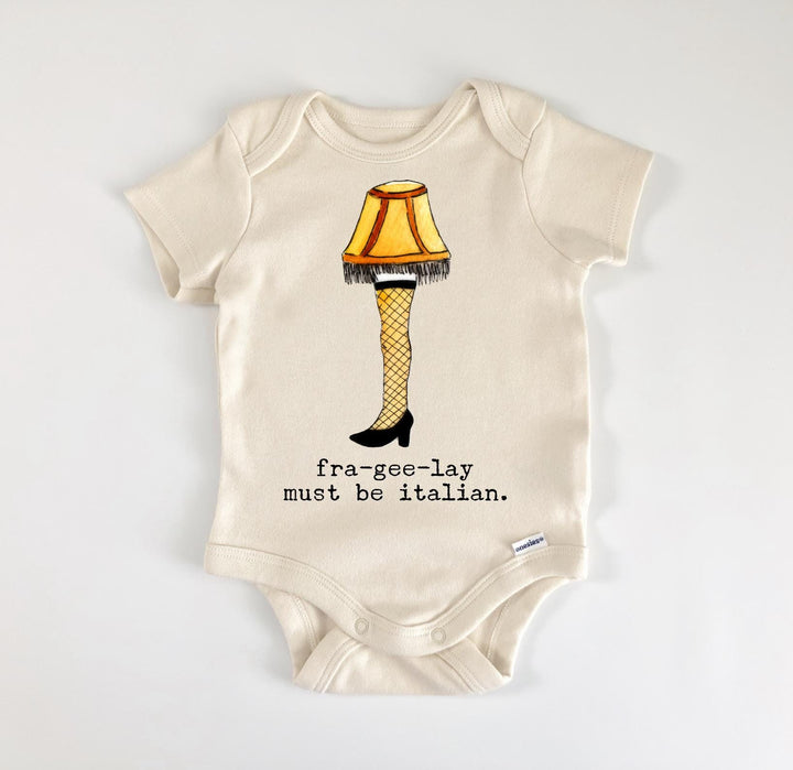 Leg Lamp Fragile Christmas - Baby Boy Girl Clothes Infant Bodysuit Funny Cute Newborn