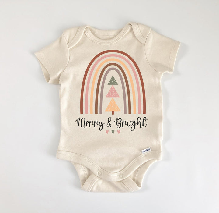 Feliz Navidad brillante - Ropa para bebé niño niña Body para bebé Divertido lindo recién nacido 