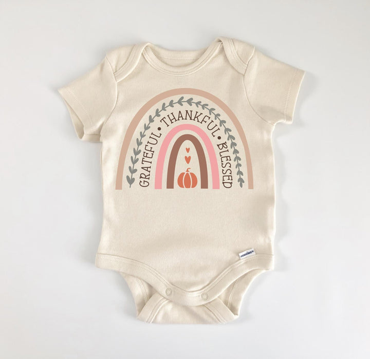 Agradecido Agradecido Acción de Gracias - Ropa para Bebé Niño Niña Body Infantil Divertido Lindo Recién Nacido 