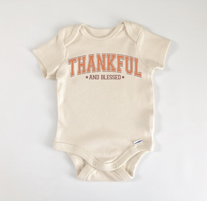 Thankful Blessed - Baby Boy Girl Clothes Infant Bodysuit Funny Cute Newborn