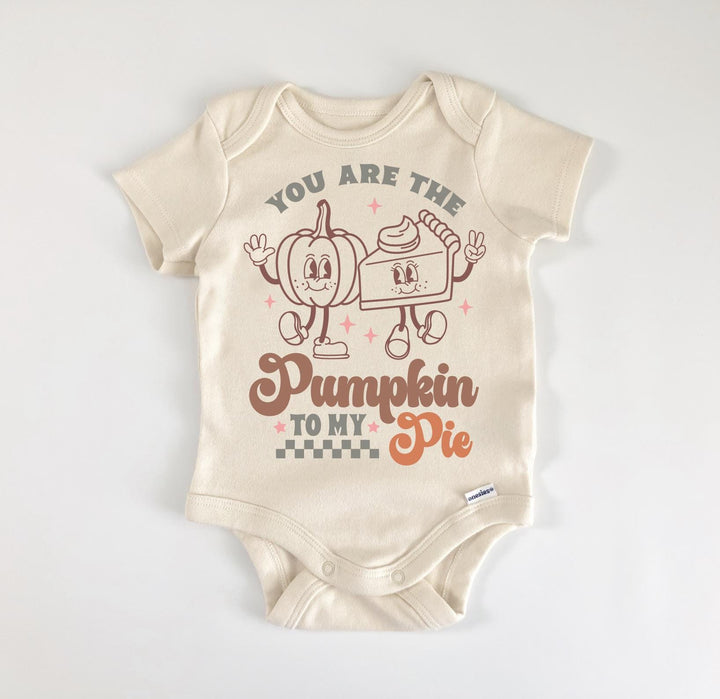 Thanksgiving Pumpkin Pie - Baby Boy Girl Clothes Infant Bodysuit Funny Cute Newborn