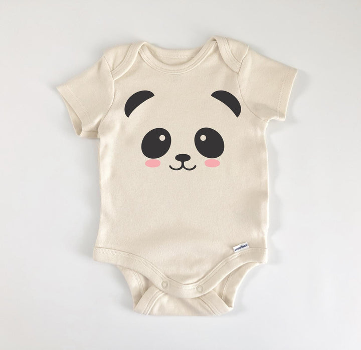 Panda Face - Baby Boy Girl Clothes Infant Bodysuit Funny Cute Newborn