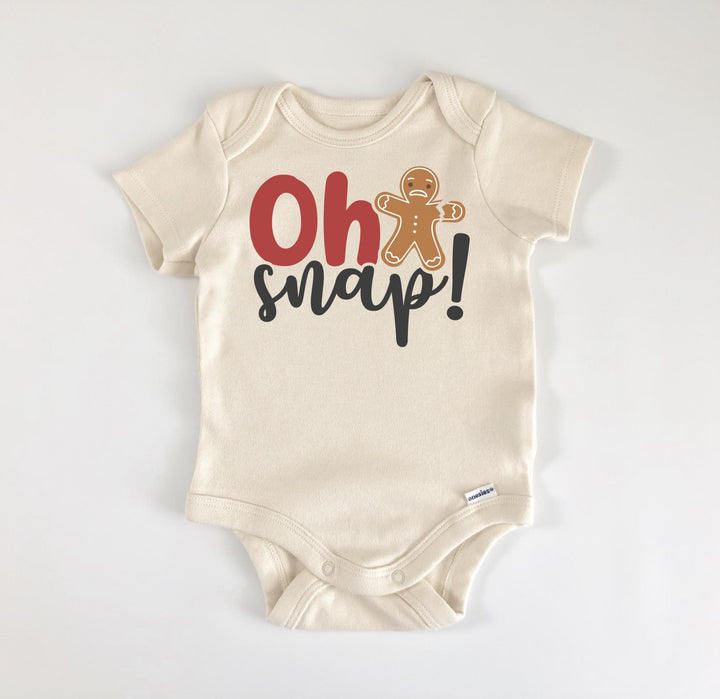 Oh Snap Cookie Christmas - Ropa para bebé niño niña Body infantil Divertido Lindo Recién Nacido 