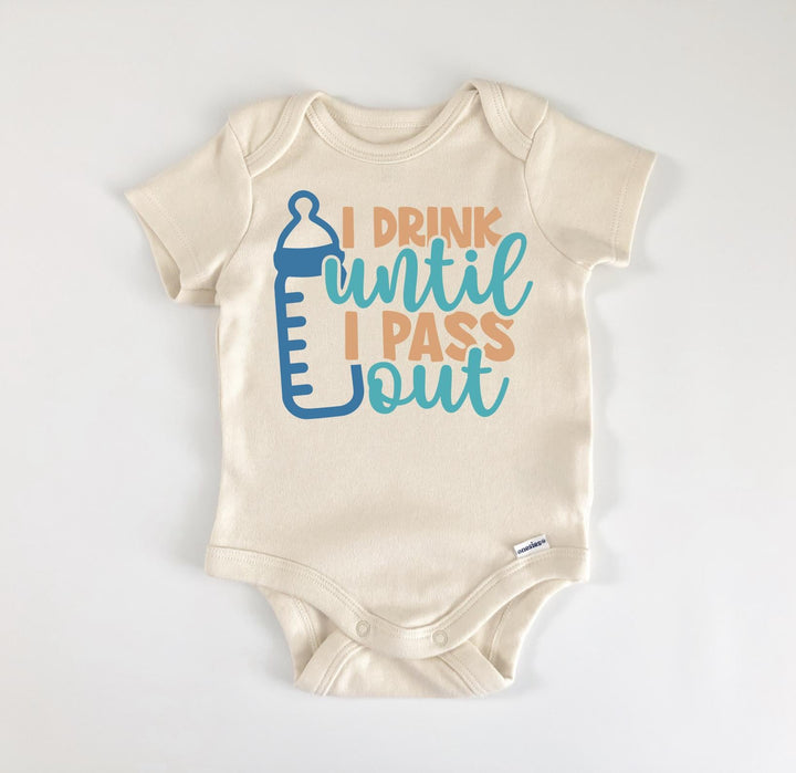 Milk Blue - Baby Boy Girl Clothes Infant Bodysuit Funny Cute Newborn