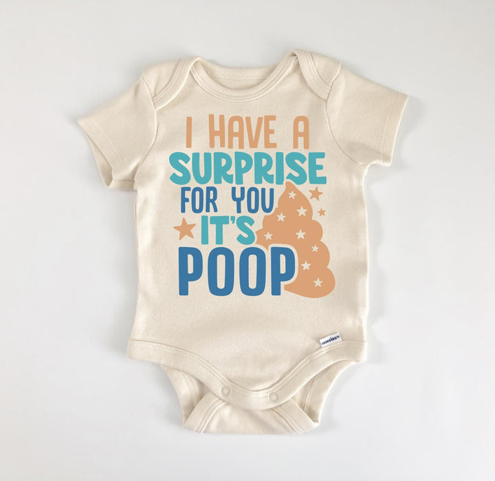 Poop Blue - Baby Boy Girl Clothes Infant Bodysuit Funny Cute Newborn