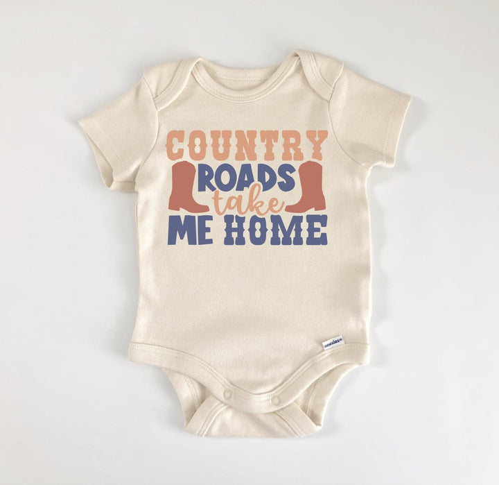 Country Roads - Ropa para bebé niño niña Body para bebé Divertido y lindo Recién nacido 