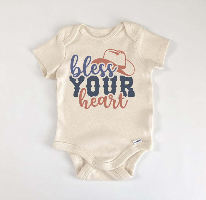 Bless Your Heart Country - Baby Boy Girl Clothes Infant Bodysuit Funny Cute Newborn