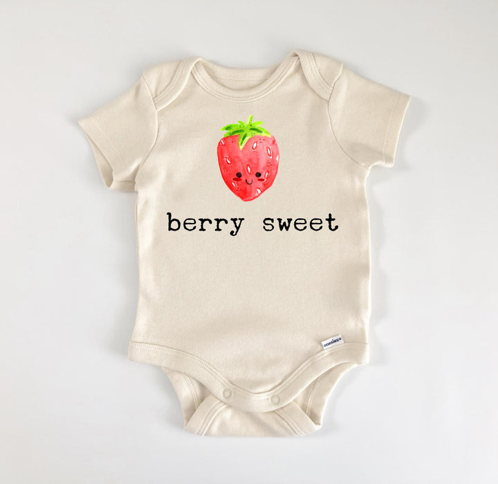 Strawberry Berry Fruit - Baby Boy Girl Clothes Infant Bodysuit Funny Cute Newborn