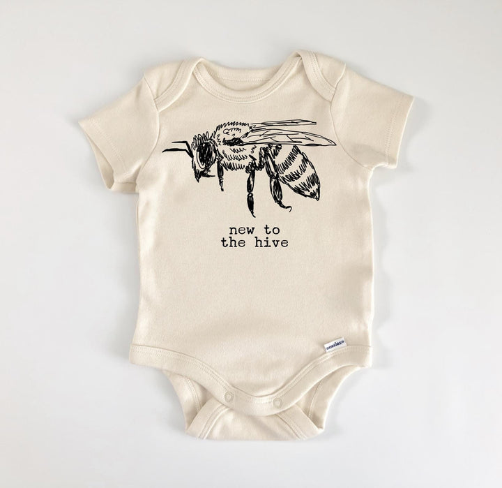 New To Hive Bee - Baby Boy Girl Clothes Infant Bodysuit Funny Cute Newborn