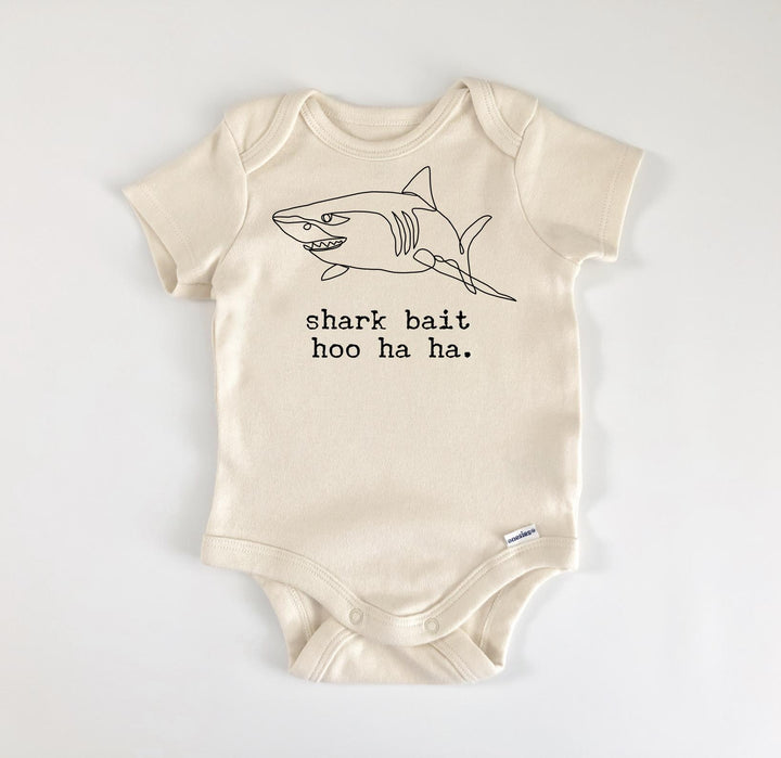 Shark Bait Ooh Ha Ha - Baby Boy Girl Clothes Infant Bodysuit Funny Cute Newborn