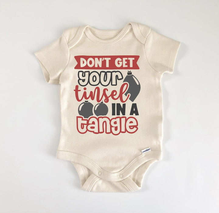 Tinsel Tangle Christmas - Baby Boy Girl Clothes Infant Bodysuit Funny Cute Newborn