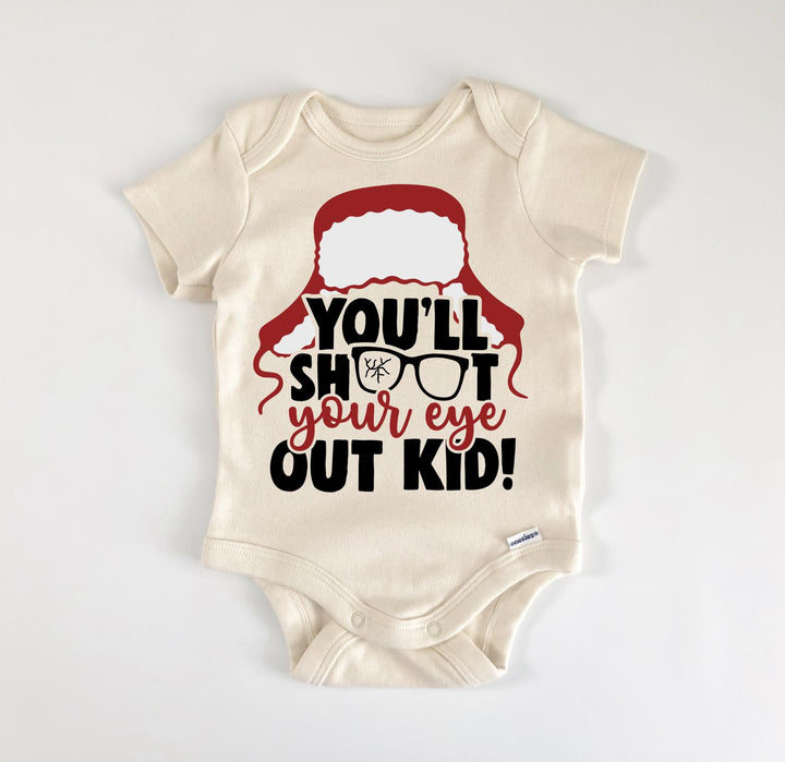 Shoot Eye Kid Christmas - Baby Boy Girl Clothes Infant Bodysuit Funny Cute Newborn