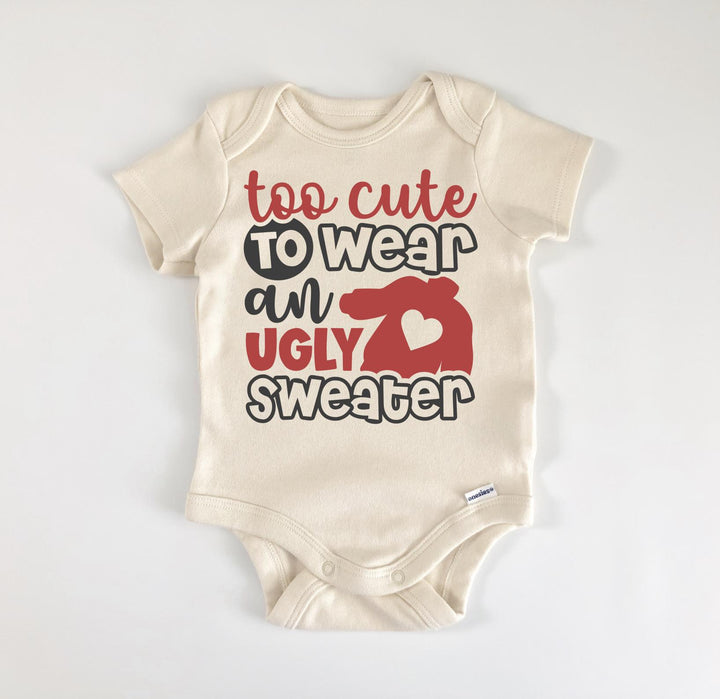 Suéter feo - Ropa para bebé niño niña Body para bebé Divertido lindo recién nacido 