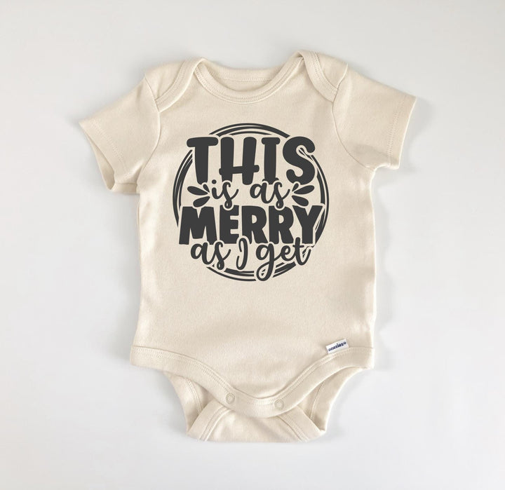 My is My Merry  Christmas - Baby Boy Girl Clothes Infant Bodysuit Funny Cute Newborn