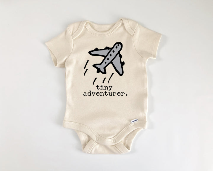 Viajes Aventura Avión - Ropa para bebé niño niña Body infantil Divertido Lindo Recién Nacido 