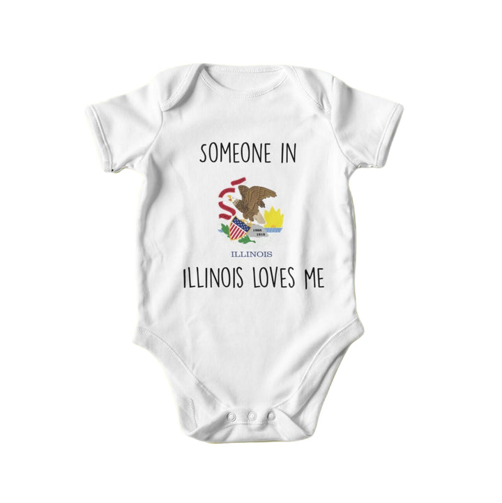 Illinois - Baby Boy Girl Clothes Infant Bodysuit Funny Cute Newborn