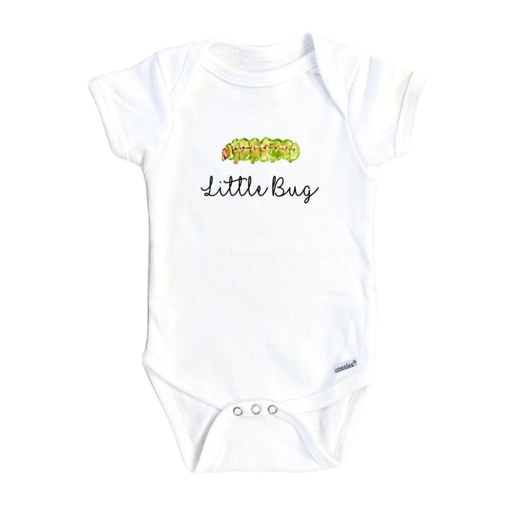 Little Bug Script - Baby Boy Girl Clothes Infant Bodysuit Funny Cute Newborn Onesie