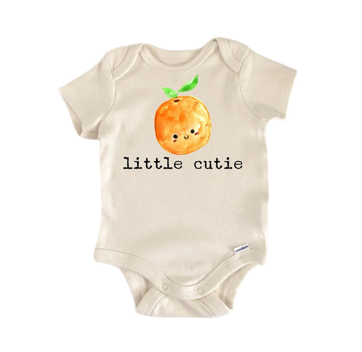 Little Cutie Orange - Baby Boy Girl Clothes Infant Bodysuit Funny Cute Newborn