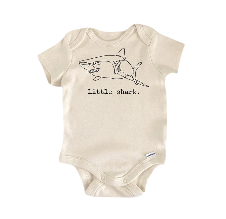 Little Shark - Baby Boy Girl Clothes Infant Bodysuit Funny Cute Newborn