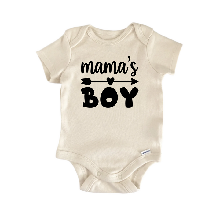 Mamas Boy - Baby Boy Girl Clothes Infant Bodysuit Funny Cute Newborn