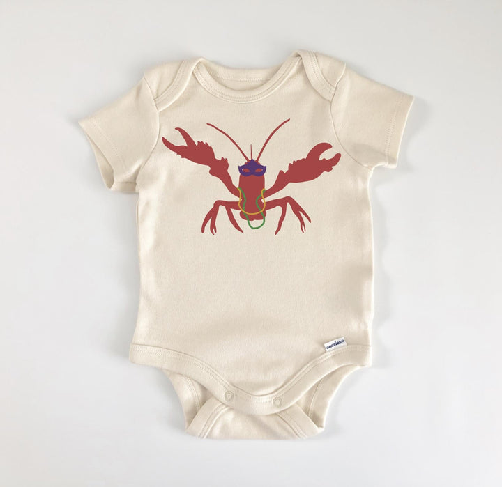 Crawfish Mardi Gras - Baby Boy Girl Clothes Infant Bodysuit Funny Cute Newborn