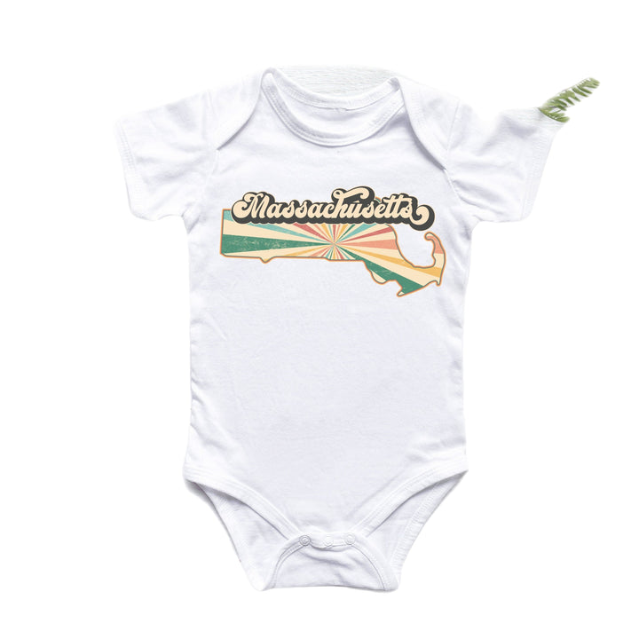 Massachusetts - Baby Boy Girl Clothes Infant Bodysuit Funny Cute Newborn