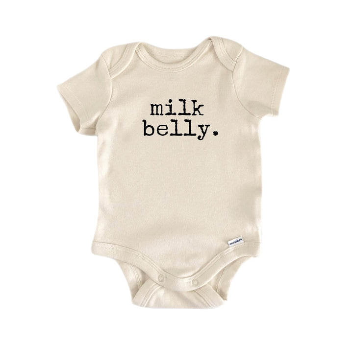 Milk Belly - Baby Boy Girl Clothes Infant Bodysuit Funny Cute Newborn