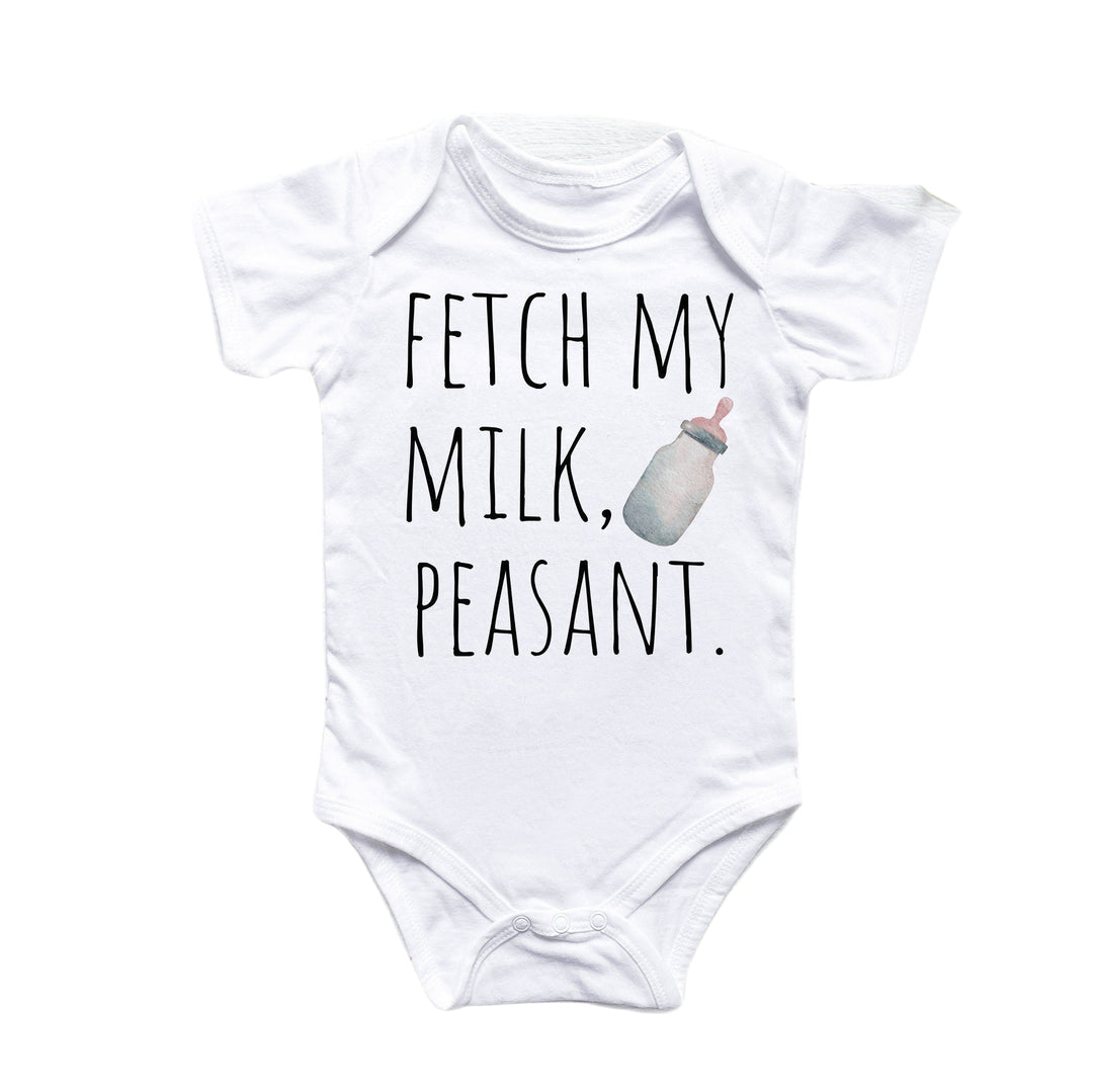 Milk Peasant - Baby Boy Girl Clothes Infant Bodysuit Funny Cute Newborn Onesie