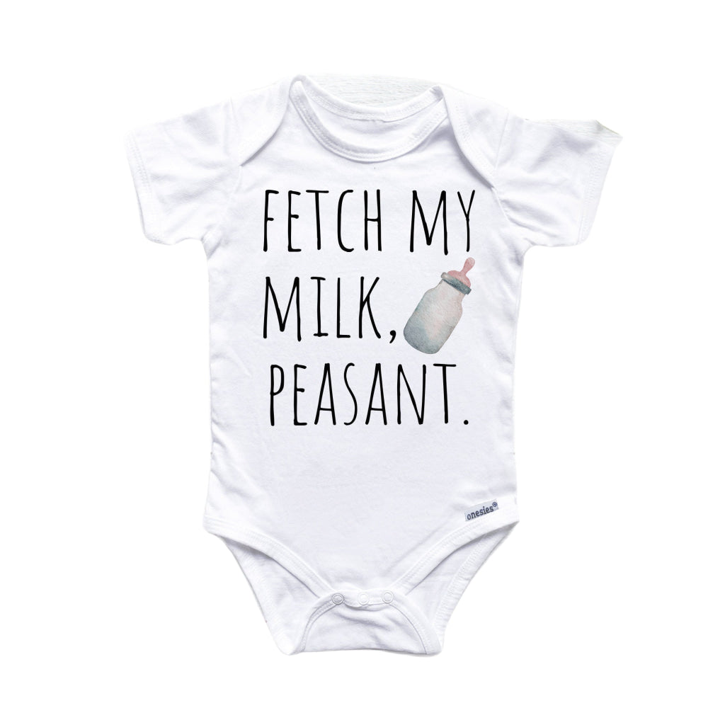 Milk Peasant - Baby Boy Girl Clothes Infant Bodysuit Funny Cute Newborn Onesie