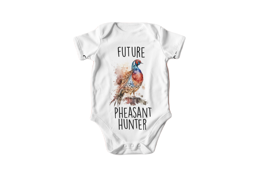 Pheasant Hunter - Baby Boy Girl Clothes Infant Bodysuit Funny Cute Newborn Onesie