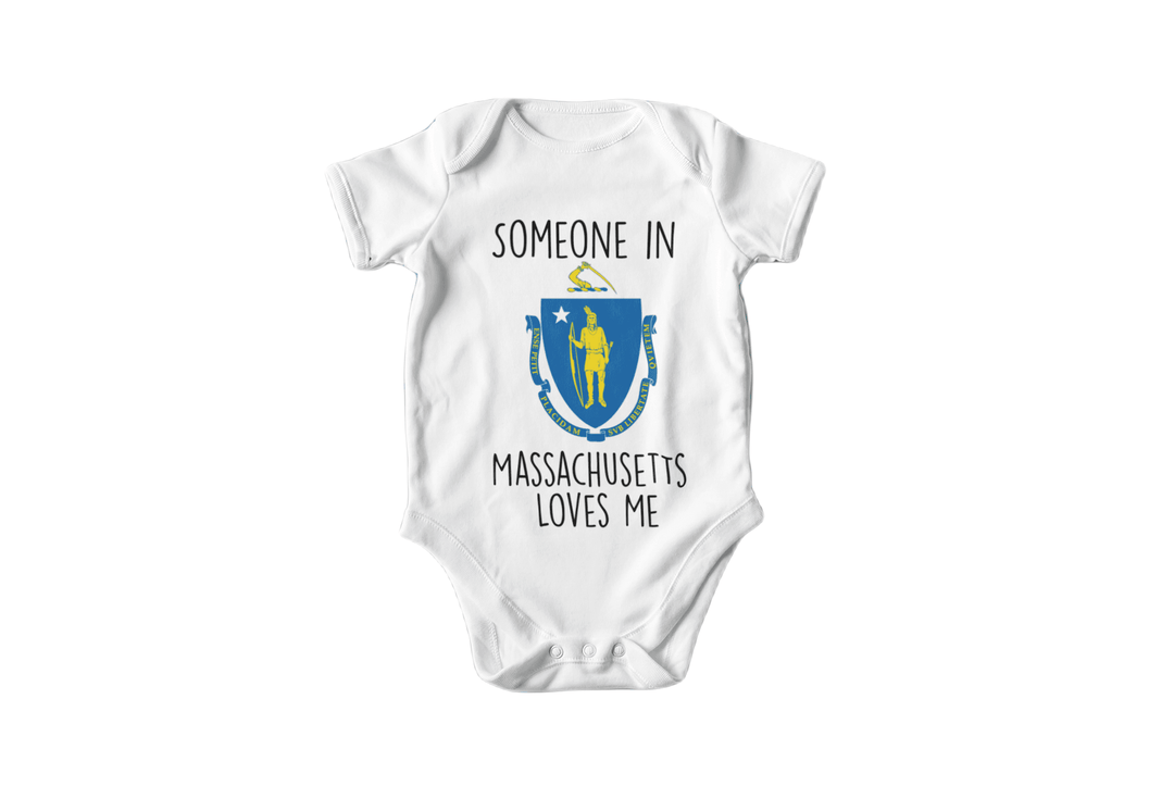 Massachusetts - Baby Boy Girl Clothes Infant Bodysuit Funny Cute Newborn Onesie