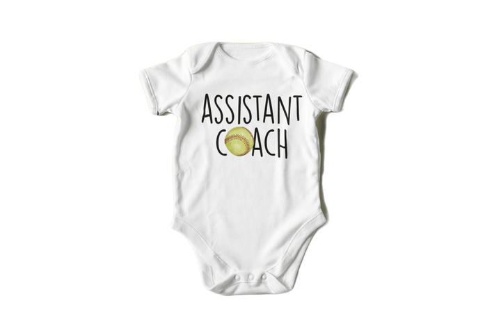 Softball Coach - Baby Boy Girl Clothes Infant Bodysuit Funny Cute Newborn Onesie