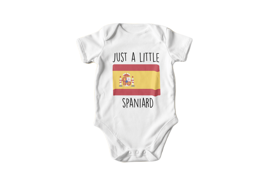 Spain Flag Spaniard - Baby Boy Girl Clothes Infant Bodysuit Funny Cute Newborn Onesie