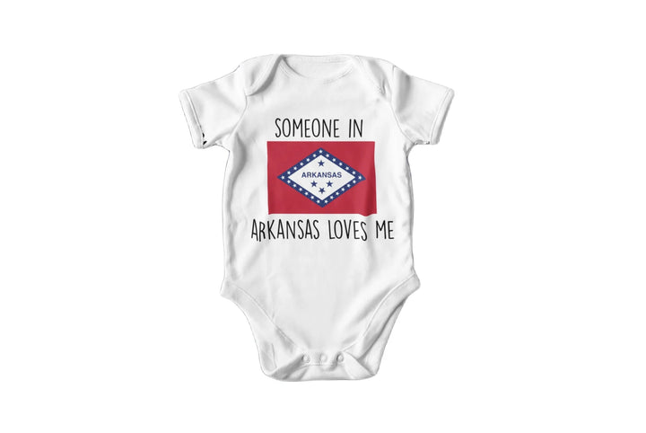 Arkansas Flag - Baby Boy Girl Clothes Infant Bodysuit Funny Cute Newborn Onesie