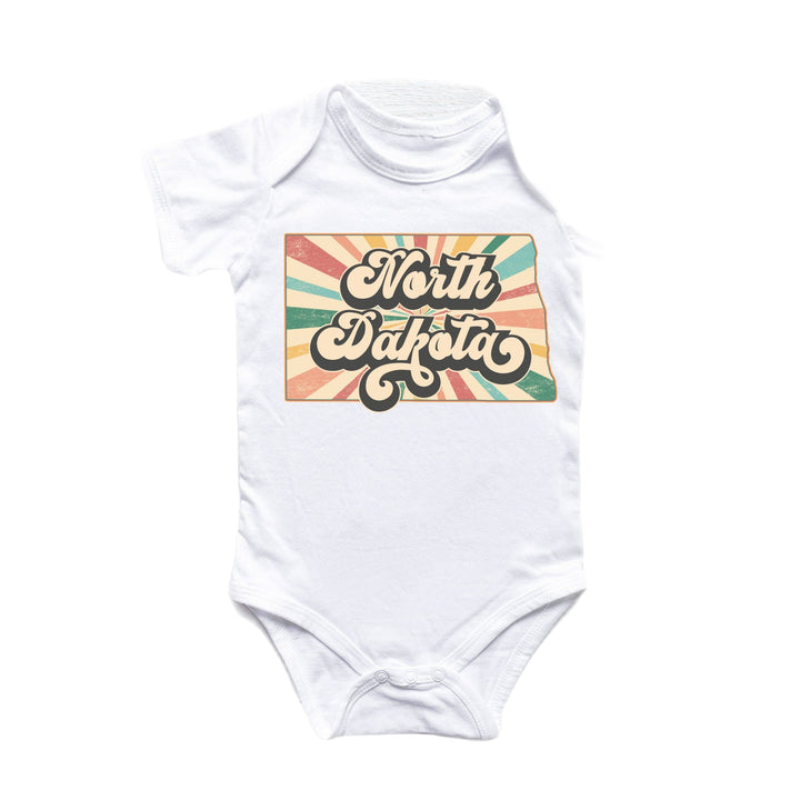 North Dakota - Baby Boy Girl Clothes Infant Bodysuit Funny Cute Newborn