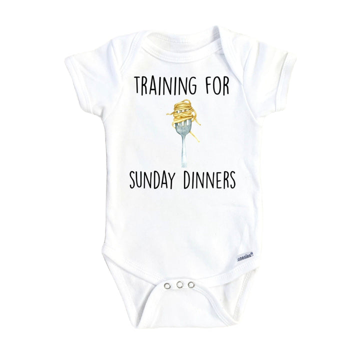 Pasta Italian Sunday - Baby Boy Girl Clothes Infant Bodysuit Funny Cute Newborn Onesie